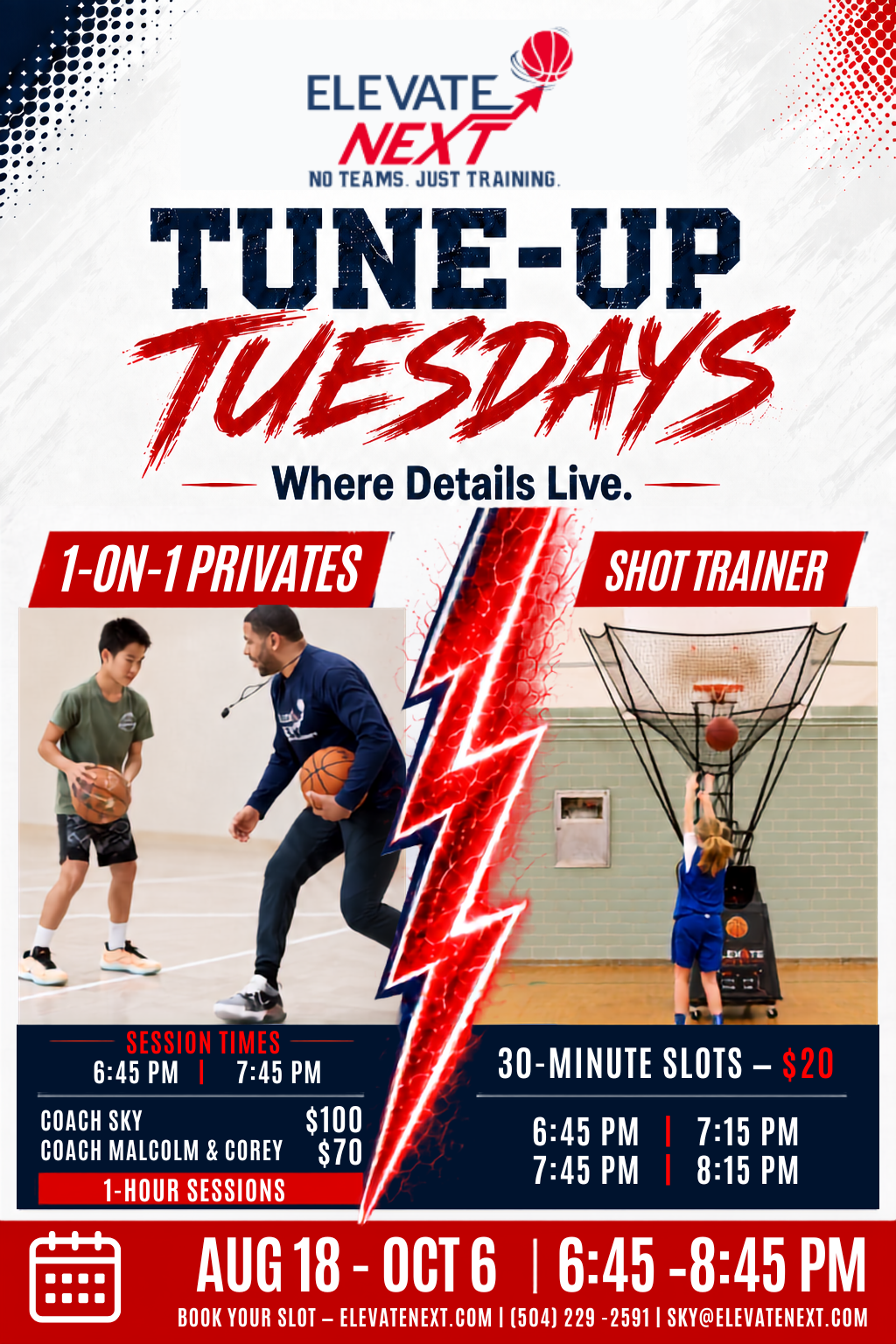 Private and Shot Trainer Aug - Oct 2026